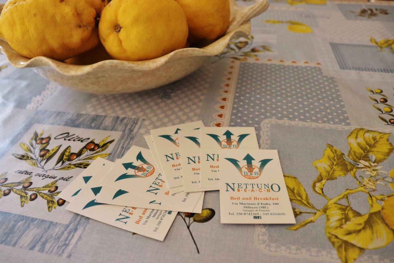 B&B Nettuno Beach Milazzo Bagian luar foto